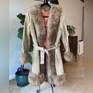 Vintage Fur leather coat